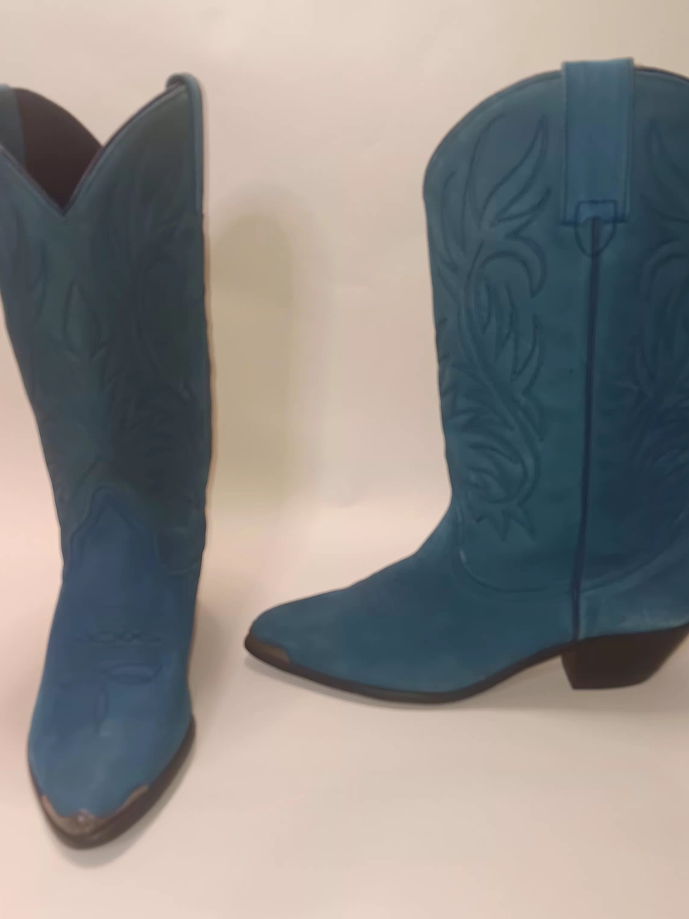 ACME Bluel Western Leather Vintage 80s Heeled Boots
